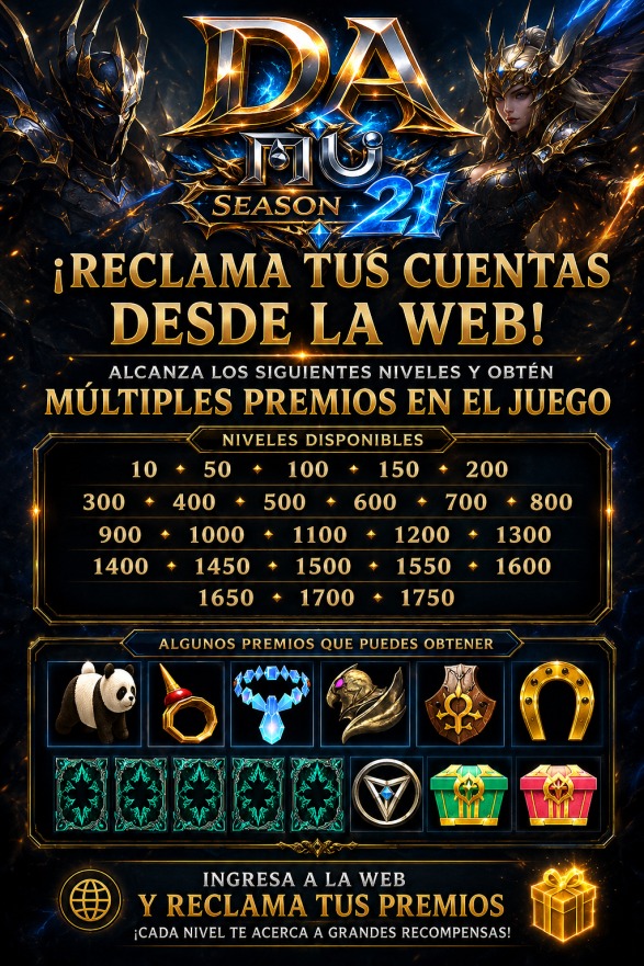 Recompensas por niveles desde la web